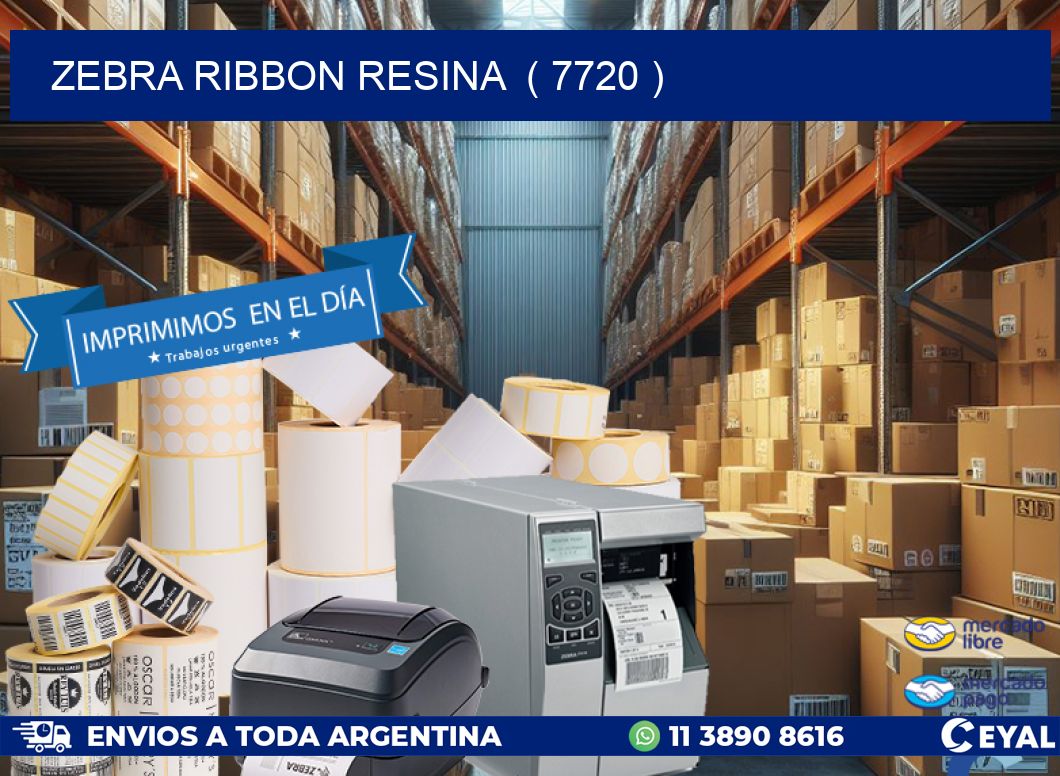 ZEBRA RIBBON RESINA  ( 7720 )