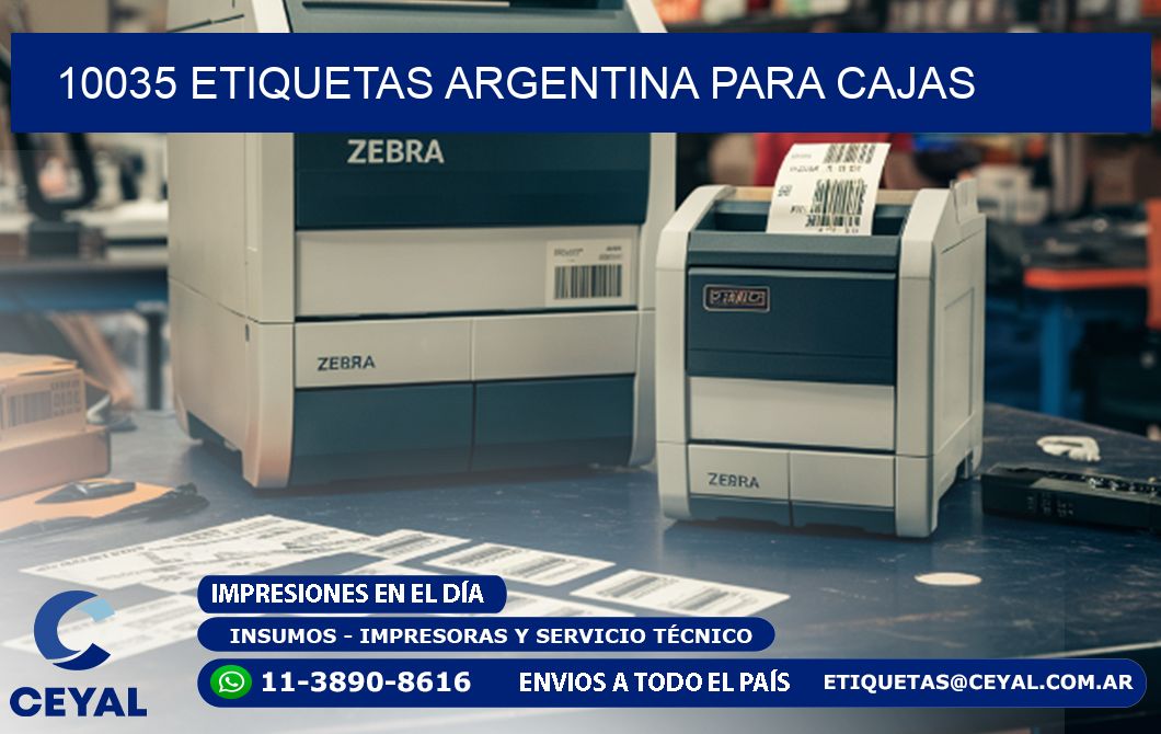 10035 ETIQUETAS ARGENTINA PARA CAJAS