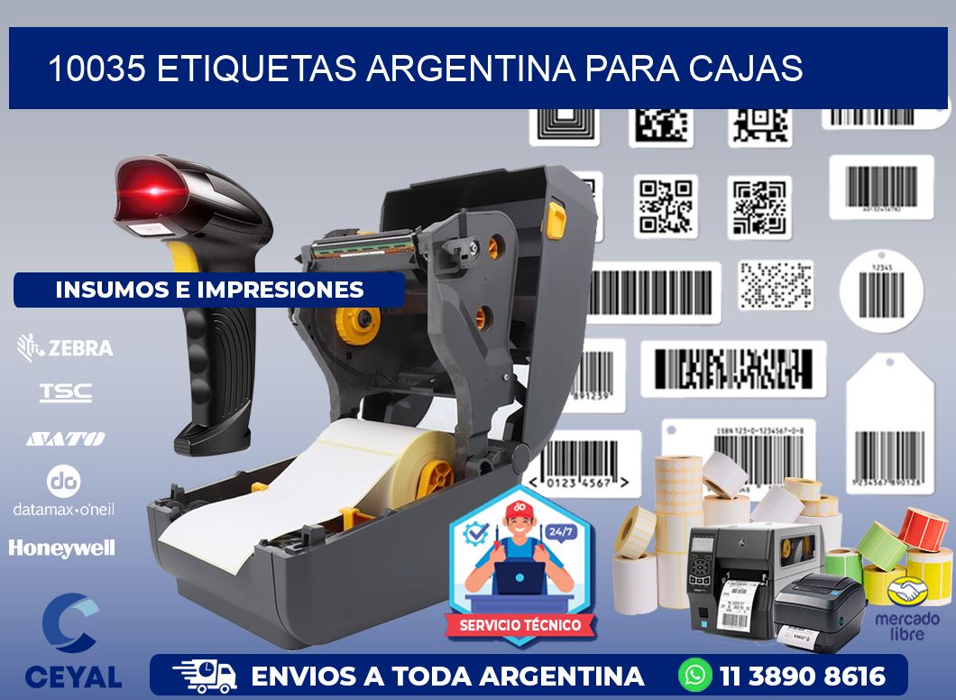 10035 ETIQUETAS ARGENTINA PARA CAJAS