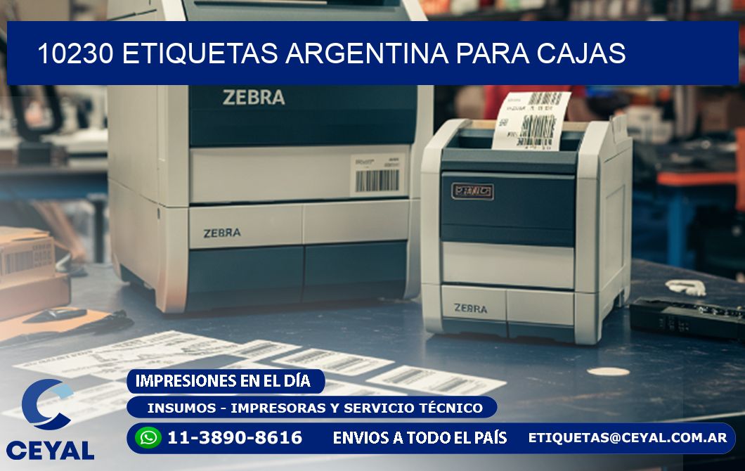10230 ETIQUETAS ARGENTINA PARA CAJAS