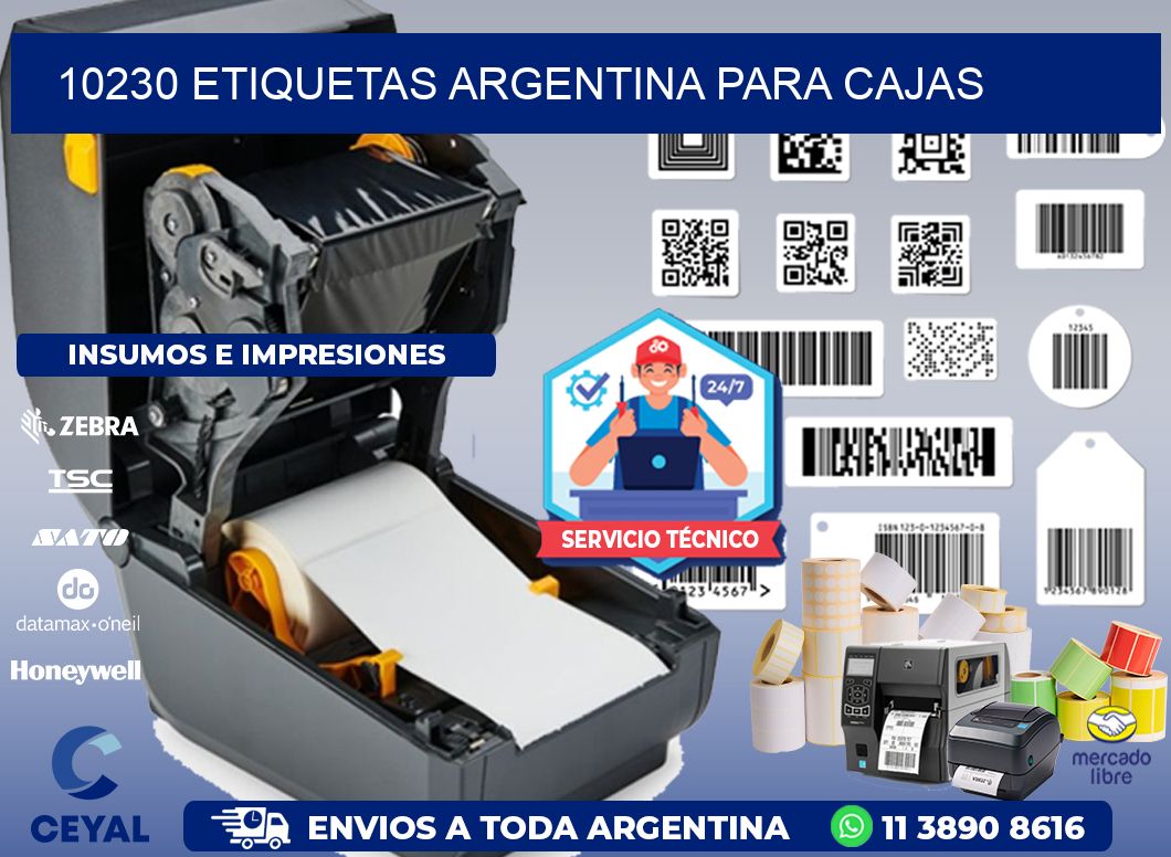 10230 ETIQUETAS ARGENTINA PARA CAJAS