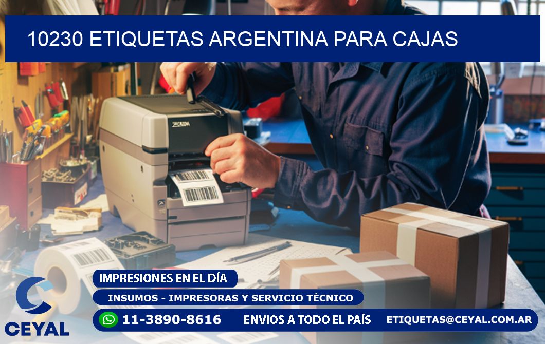 10230 ETIQUETAS ARGENTINA PARA CAJAS