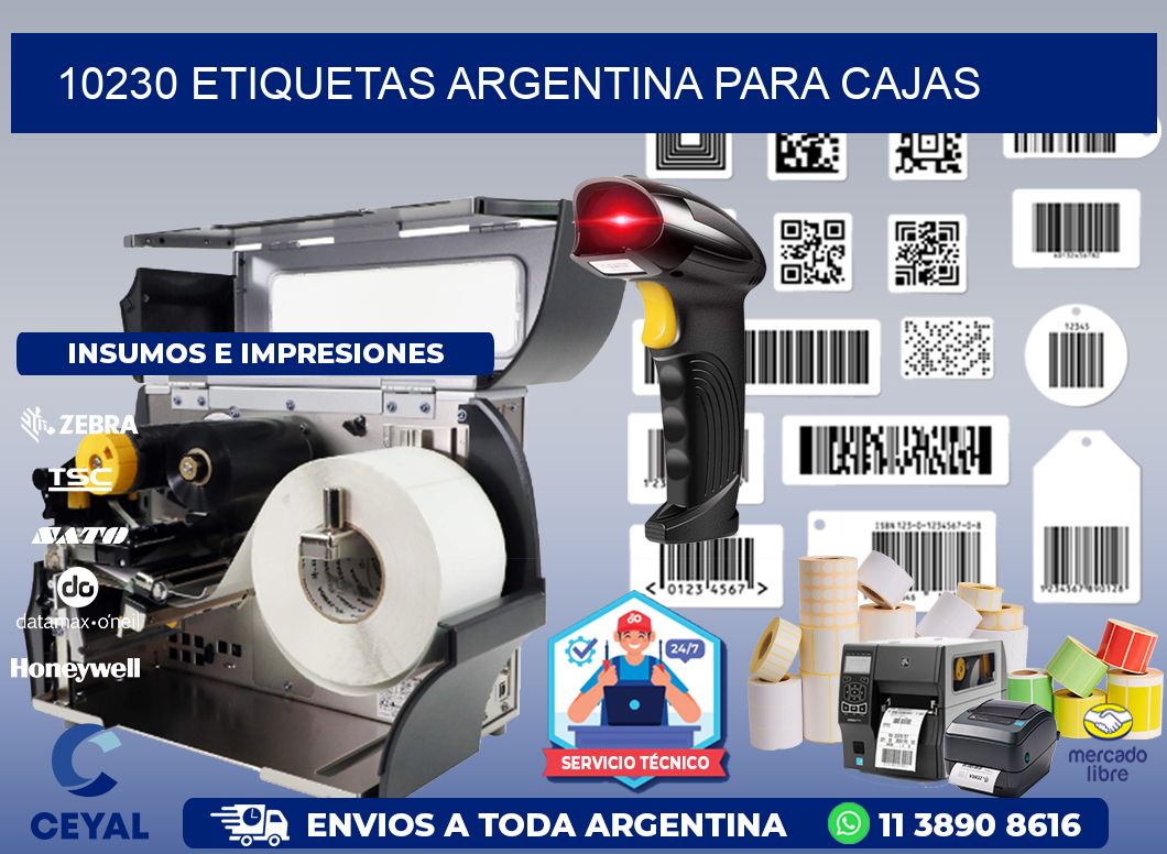 10230 ETIQUETAS ARGENTINA PARA CAJAS