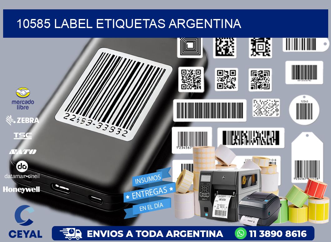 10585 LABEL ETIQUETAS ARGENTINA