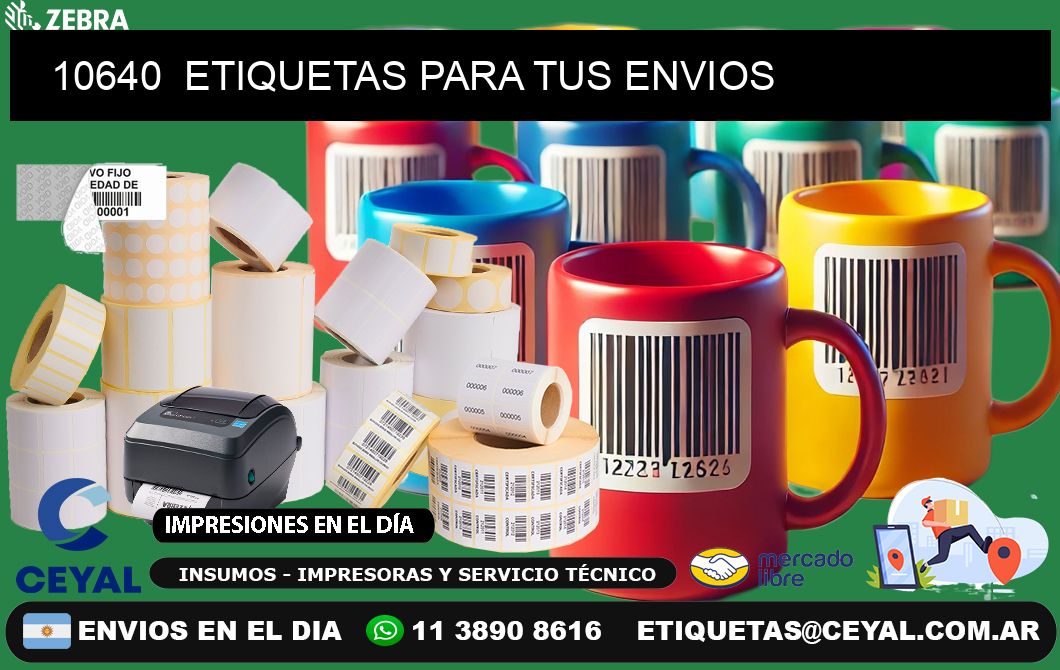 10640  ETIQUETAS PARA TUS ENVIOS