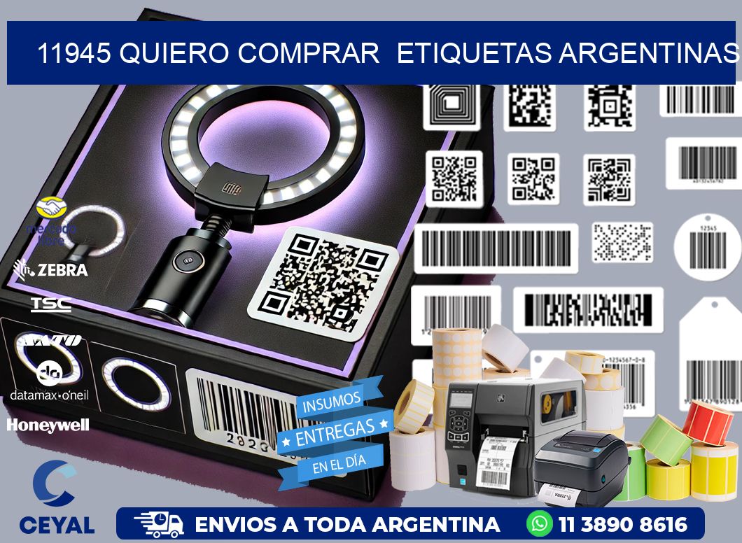 11945 QUIERO COMPRAR  ETIQUETAS ARGENTINAS