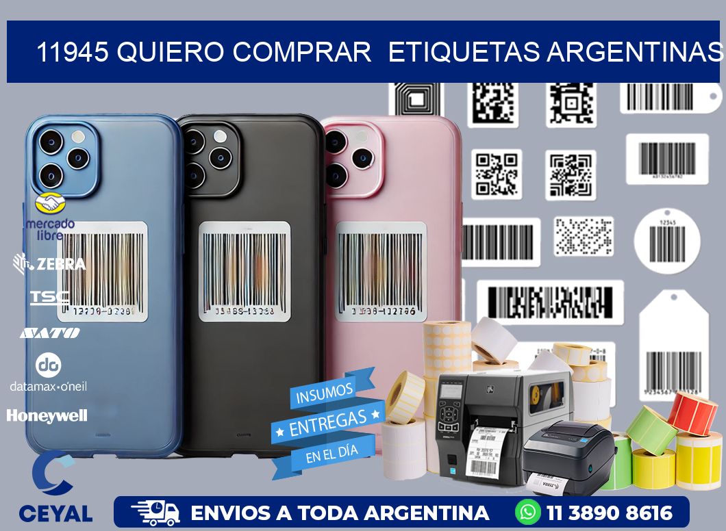 11945 QUIERO COMPRAR  ETIQUETAS ARGENTINAS