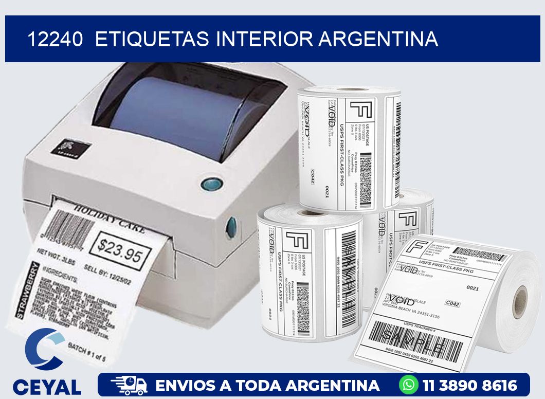 12240  ETIQUETAS INTERIOR ARGENTINA