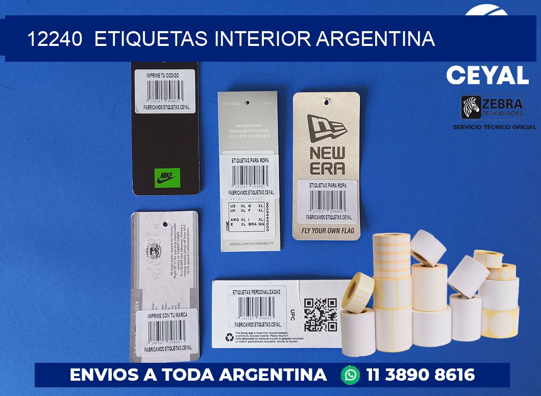 12240  ETIQUETAS INTERIOR ARGENTINA