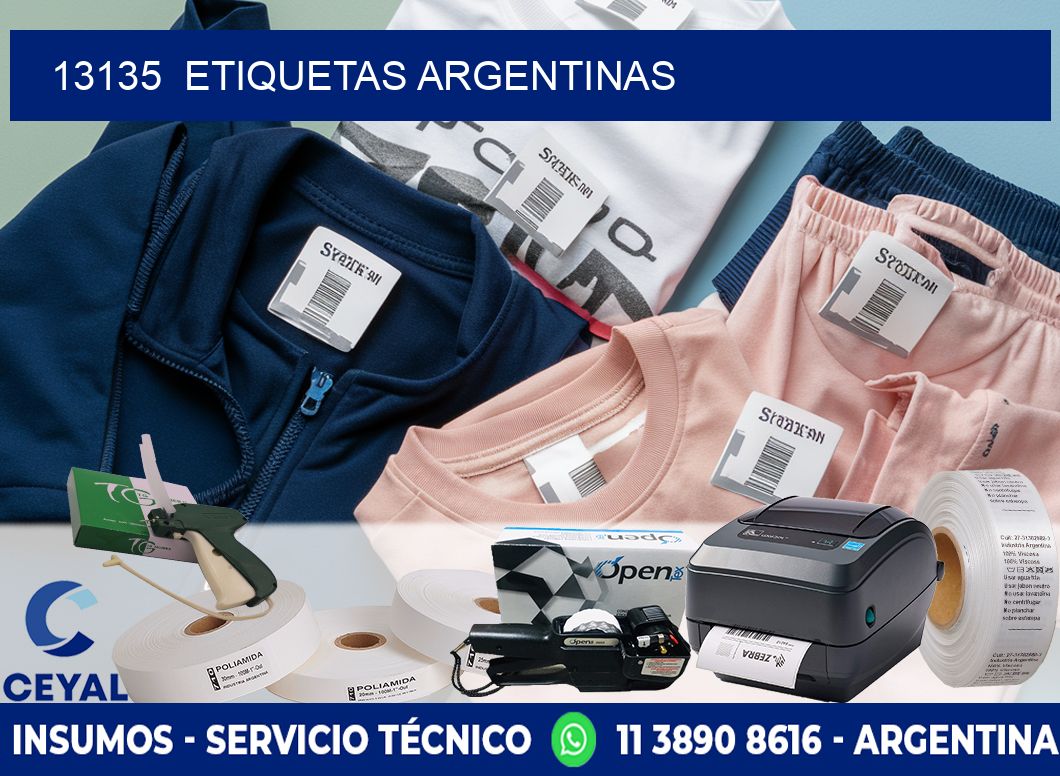 13135  ETIQUETAS ARGENTINAS