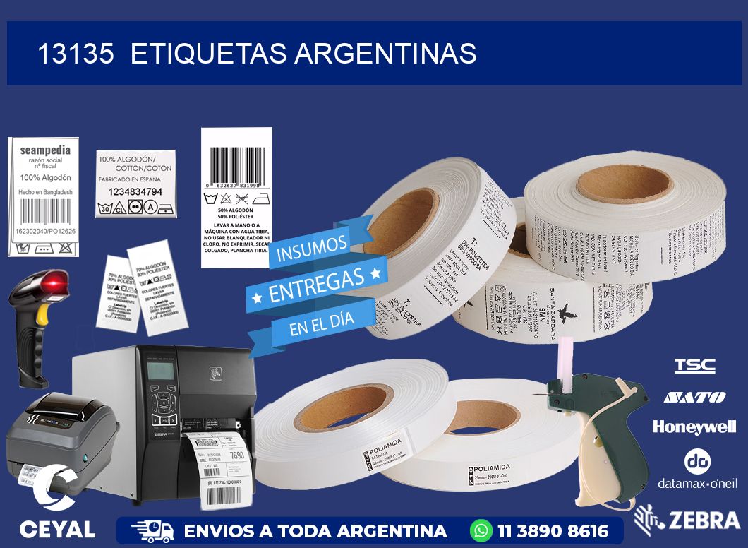 13135  ETIQUETAS ARGENTINAS
