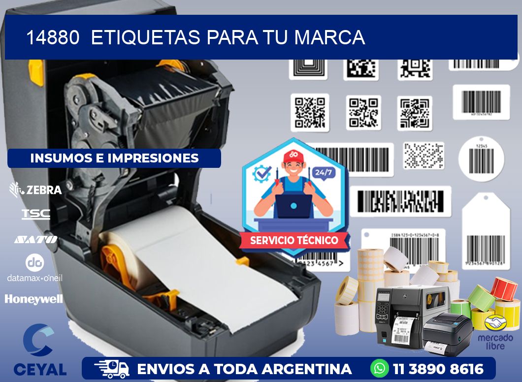 14880  ETIQUETAS PARA TU MARCA