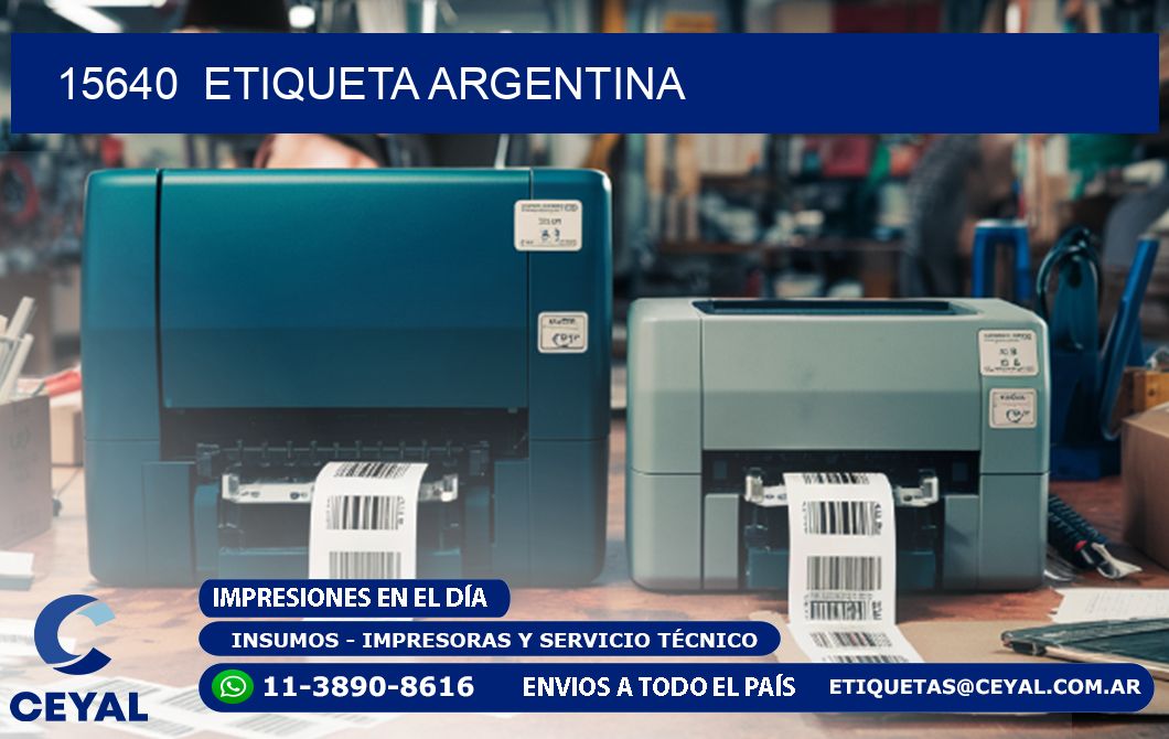 15640  ETIQUETA ARGENTINA