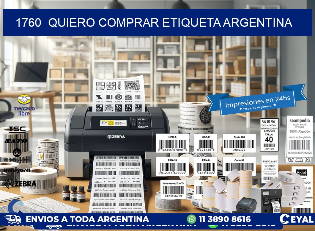 1760  QUIERO COMPRAR ETIQUETA ARGENTINA