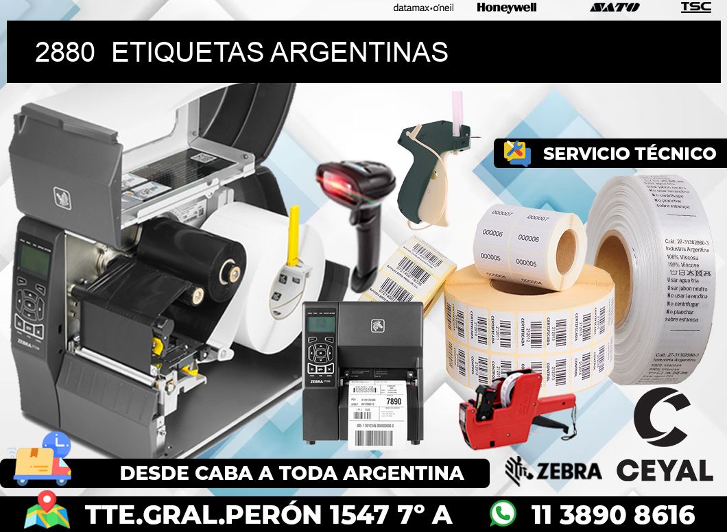 2880  ETIQUETAS ARGENTINAS