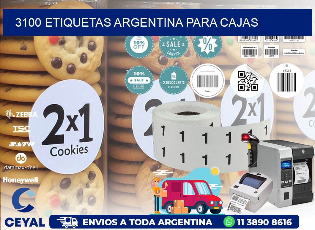 3100 ETIQUETAS ARGENTINA PARA CAJAS