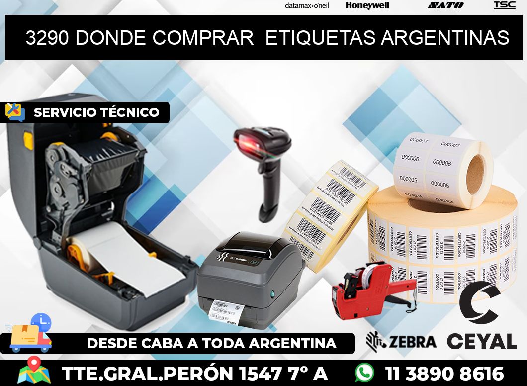 3290 DONDE COMPRAR  ETIQUETAS ARGENTINAS