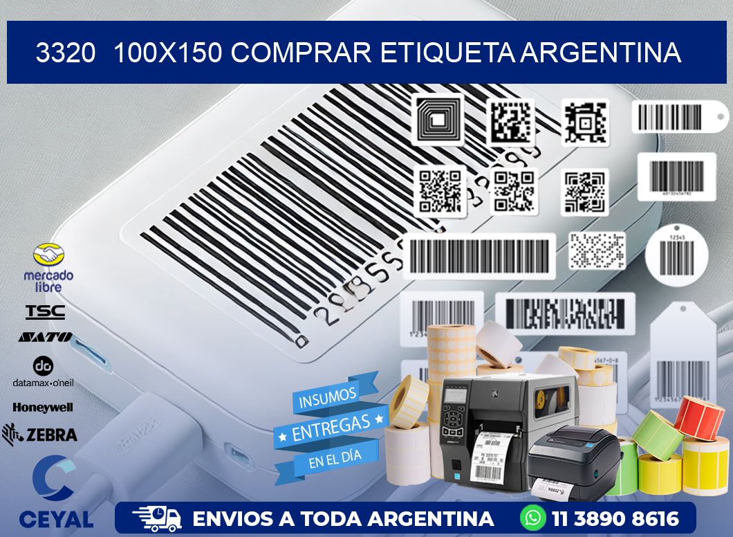 3320  100X150 COMPRAR ETIQUETA ARGENTINA