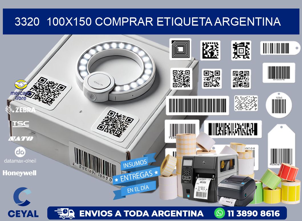 3320  100X150 COMPRAR ETIQUETA ARGENTINA