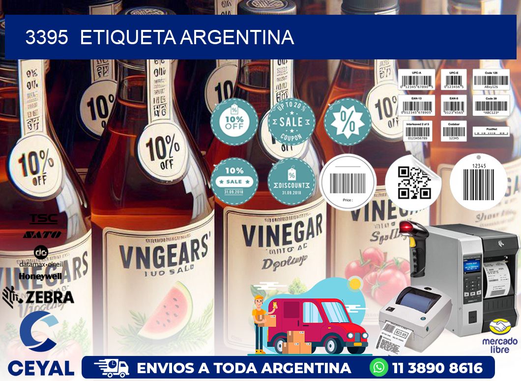 3395  ETIQUETA ARGENTINA