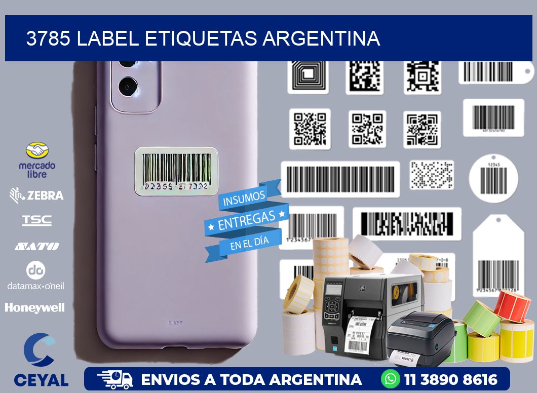3785 LABEL ETIQUETAS ARGENTINA