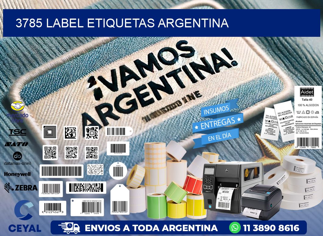 3785 LABEL ETIQUETAS ARGENTINA