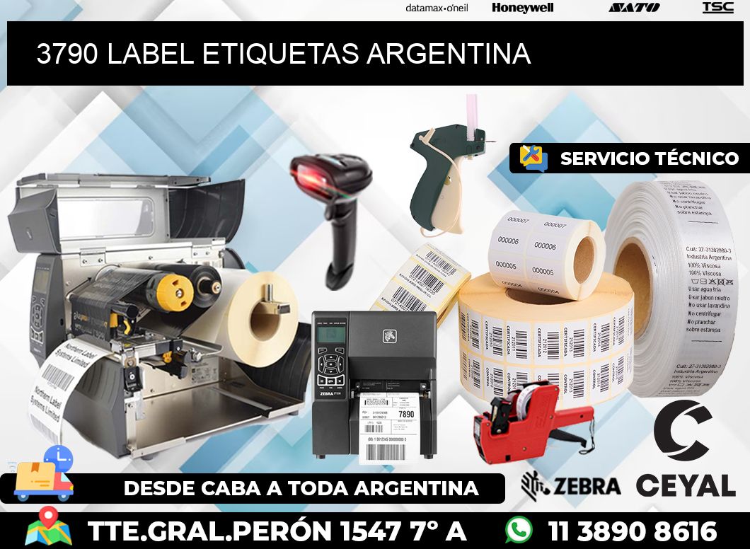 3790 LABEL ETIQUETAS ARGENTINA