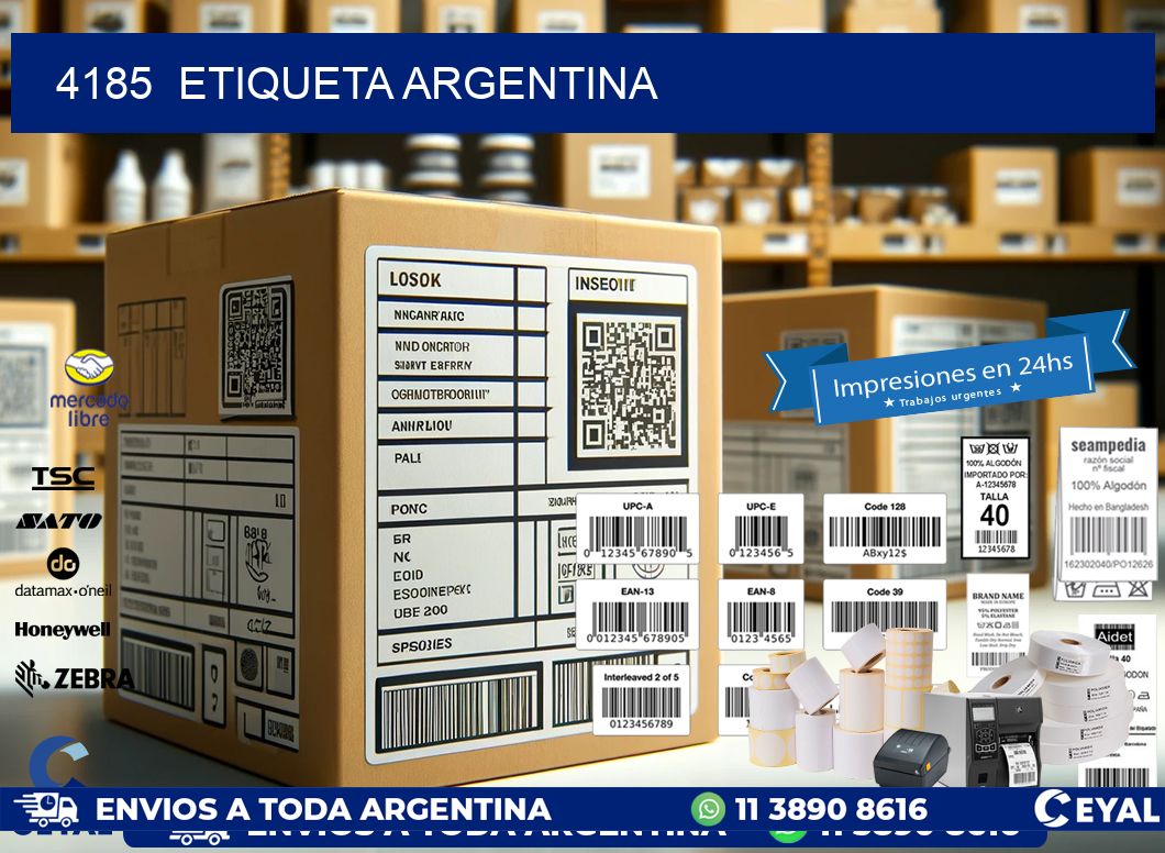 4185  ETIQUETA ARGENTINA