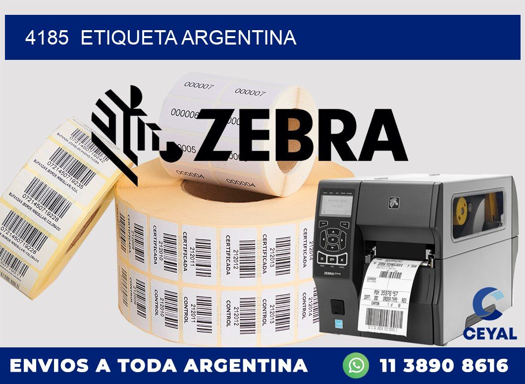 4185  ETIQUETA ARGENTINA