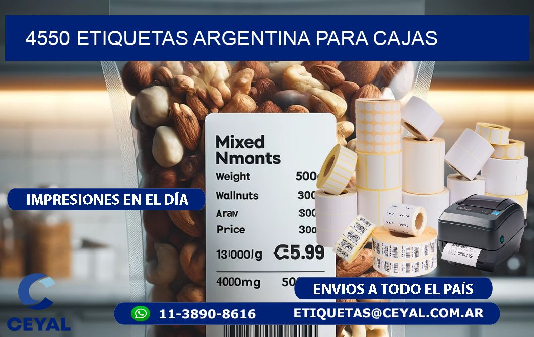 4550 ETIQUETAS ARGENTINA PARA CAJAS