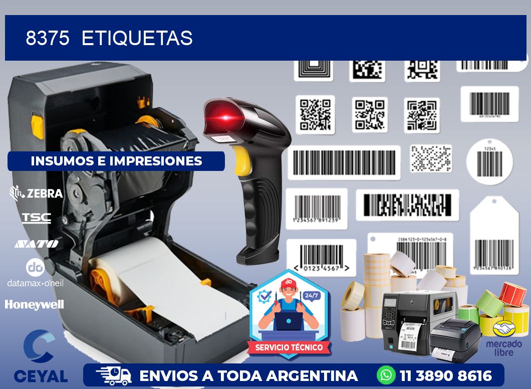 8375  ETIQUETAS