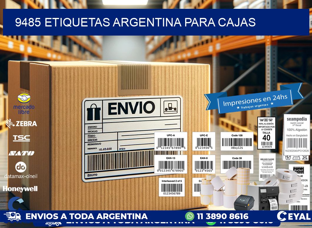 9485 ETIQUETAS ARGENTINA PARA CAJAS