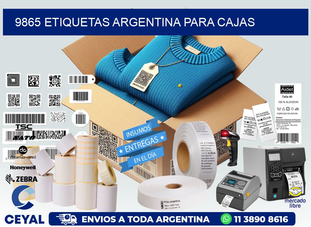 9865 ETIQUETAS ARGENTINA PARA CAJAS