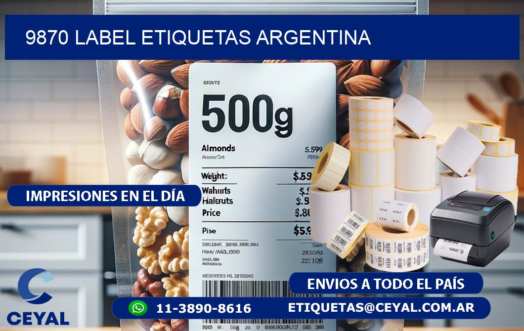 9870 LABEL ETIQUETAS ARGENTINA