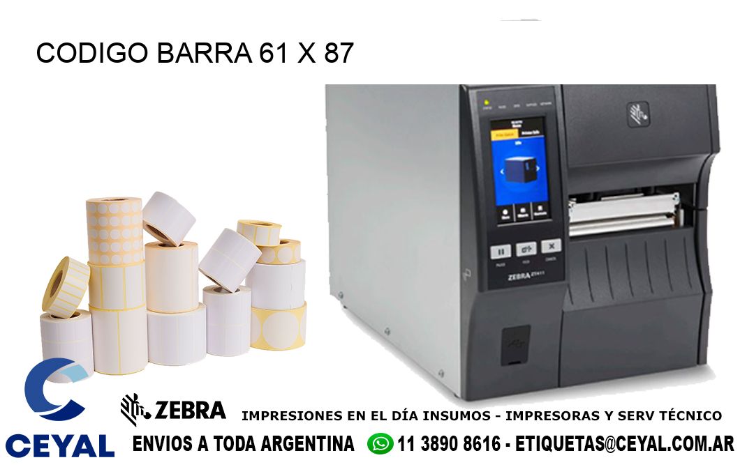 CODIGO BARRA 61 x 87