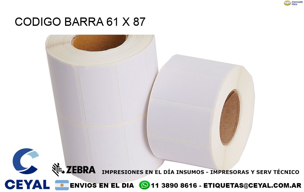 CODIGO BARRA 61 x 87