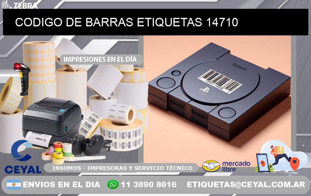 CODIGO DE BARRAS ETIQUETAS 14710