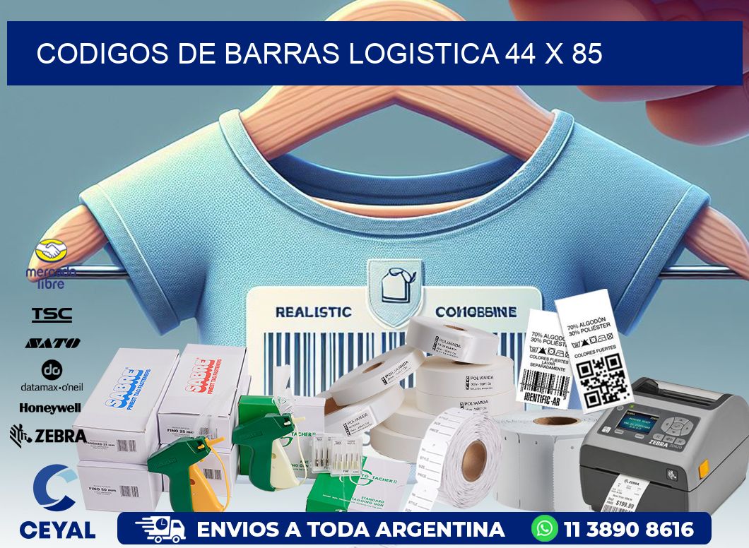 CODIGOS DE BARRAS LOGISTICA 44 x 85