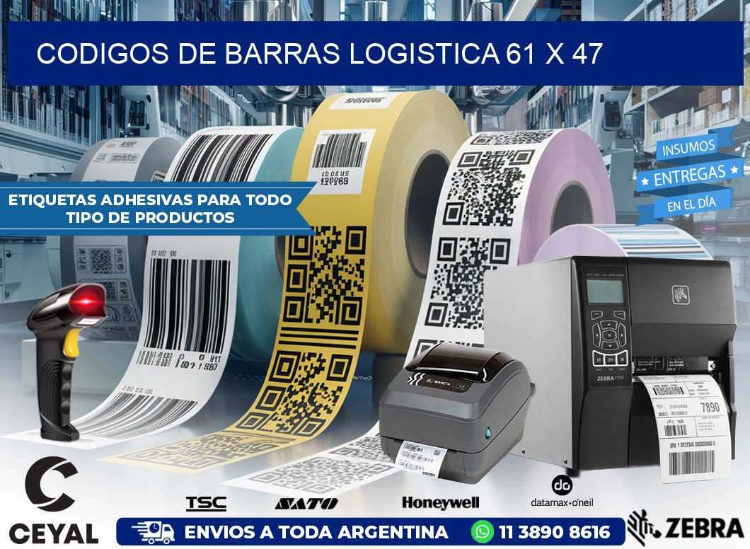 CODIGOS DE BARRAS LOGISTICA 61 x 47