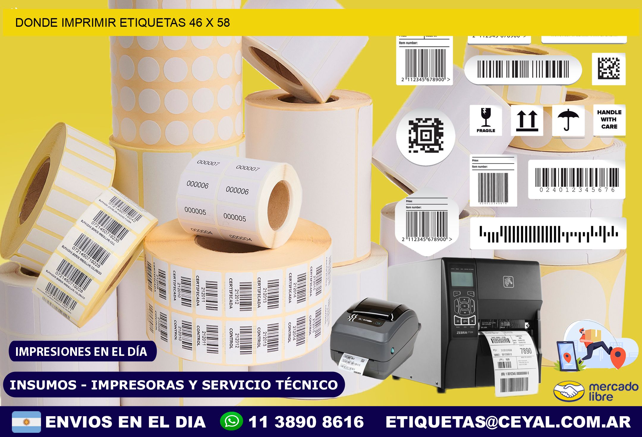 DONDE IMPRIMIR ETIQUETAS 46 x 58
