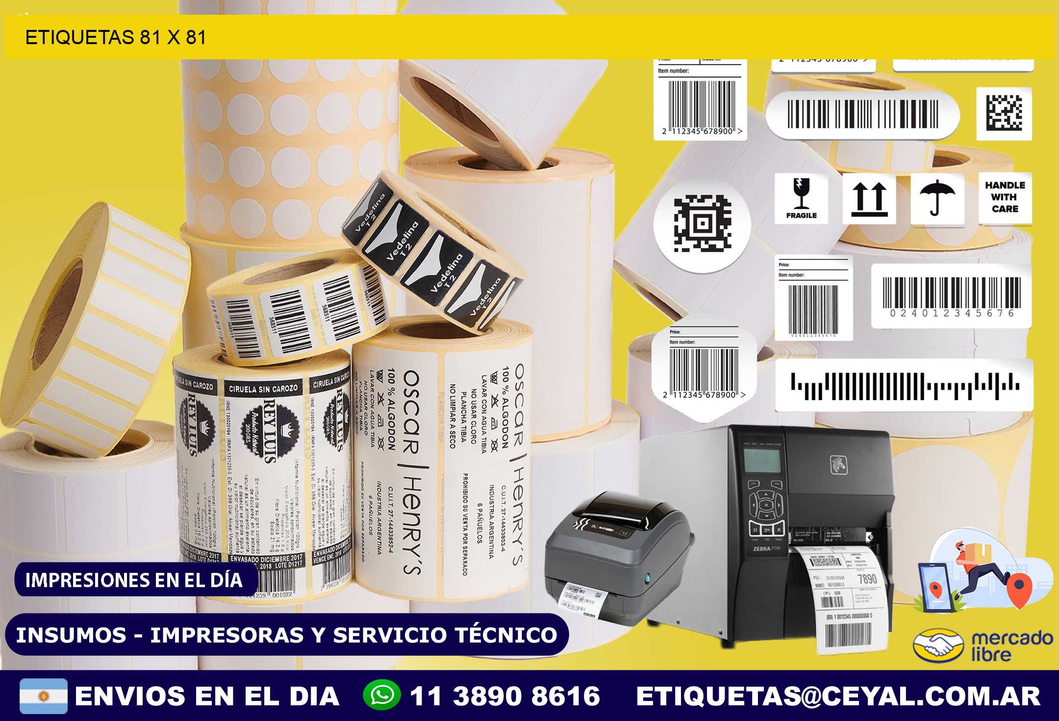 ETIQUETAS 81 x 81