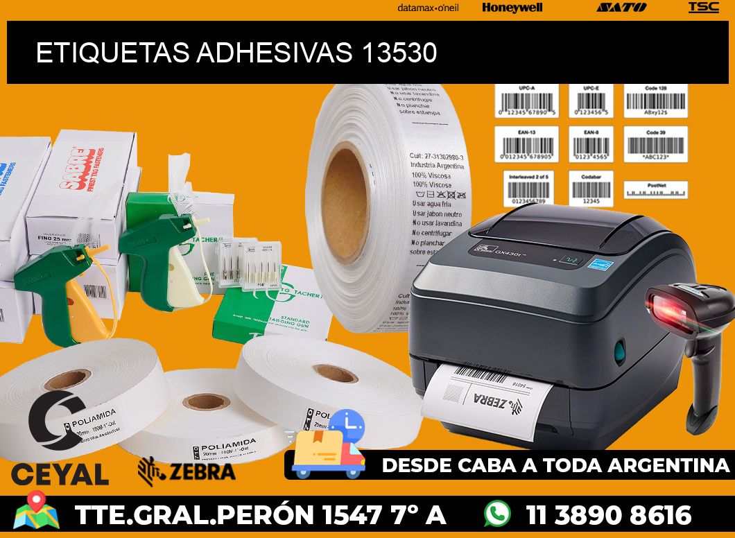 ETIQUETAS ADHESIVAS 13530