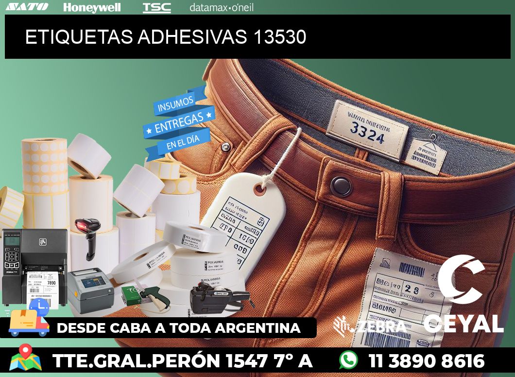 ETIQUETAS ADHESIVAS 13530