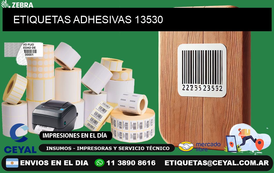 ETIQUETAS ADHESIVAS 13530