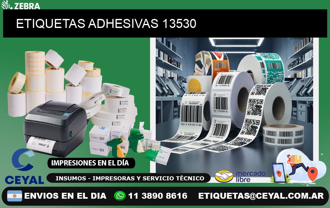 ETIQUETAS ADHESIVAS 13530