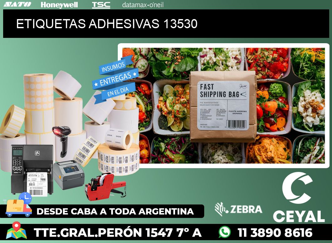 ETIQUETAS ADHESIVAS 13530