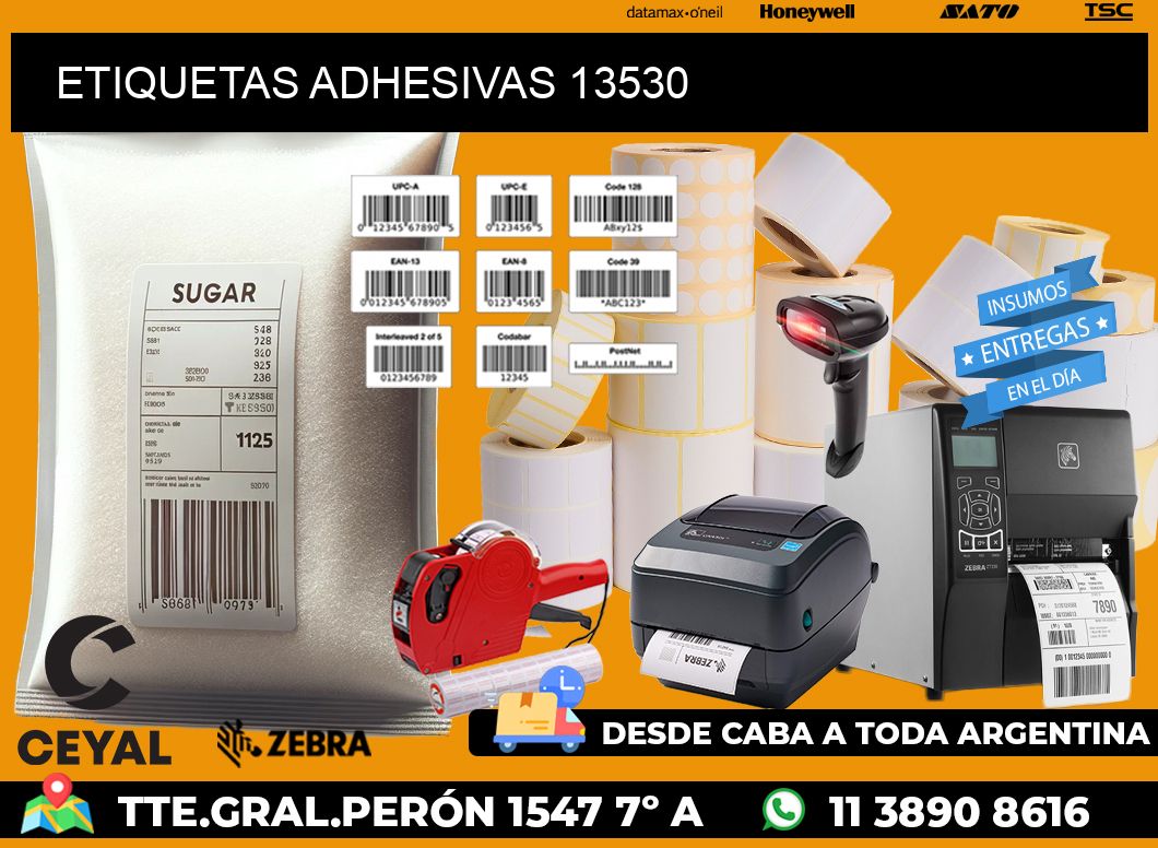 ETIQUETAS ADHESIVAS 13530