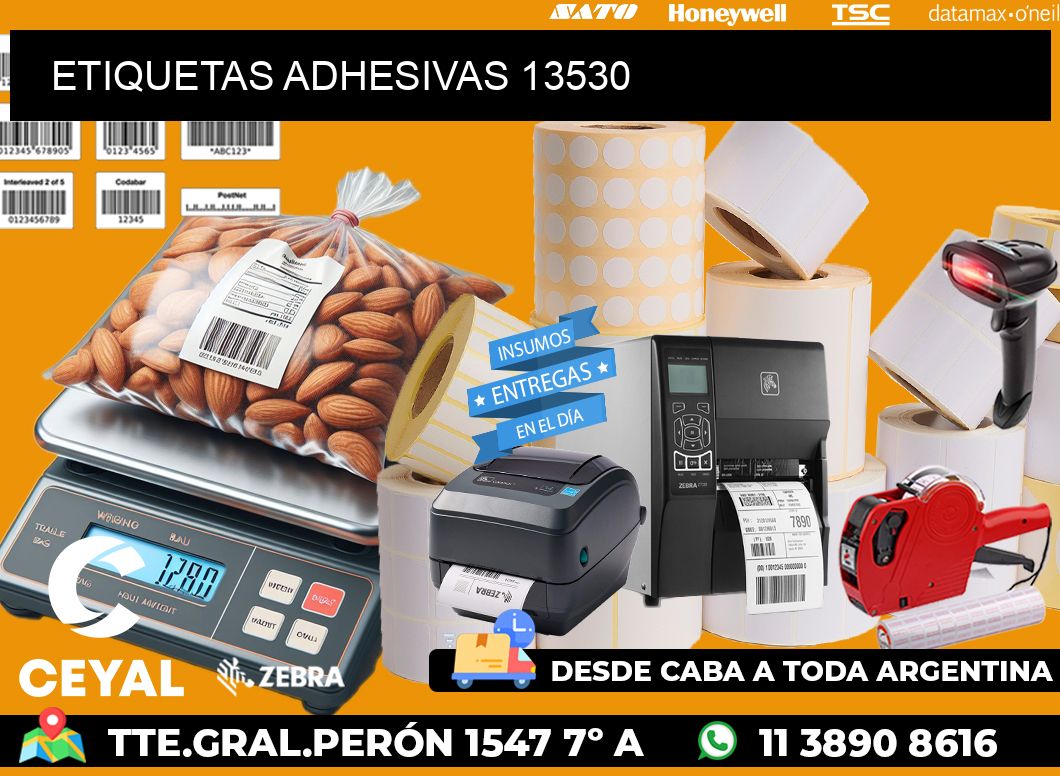ETIQUETAS ADHESIVAS 13530