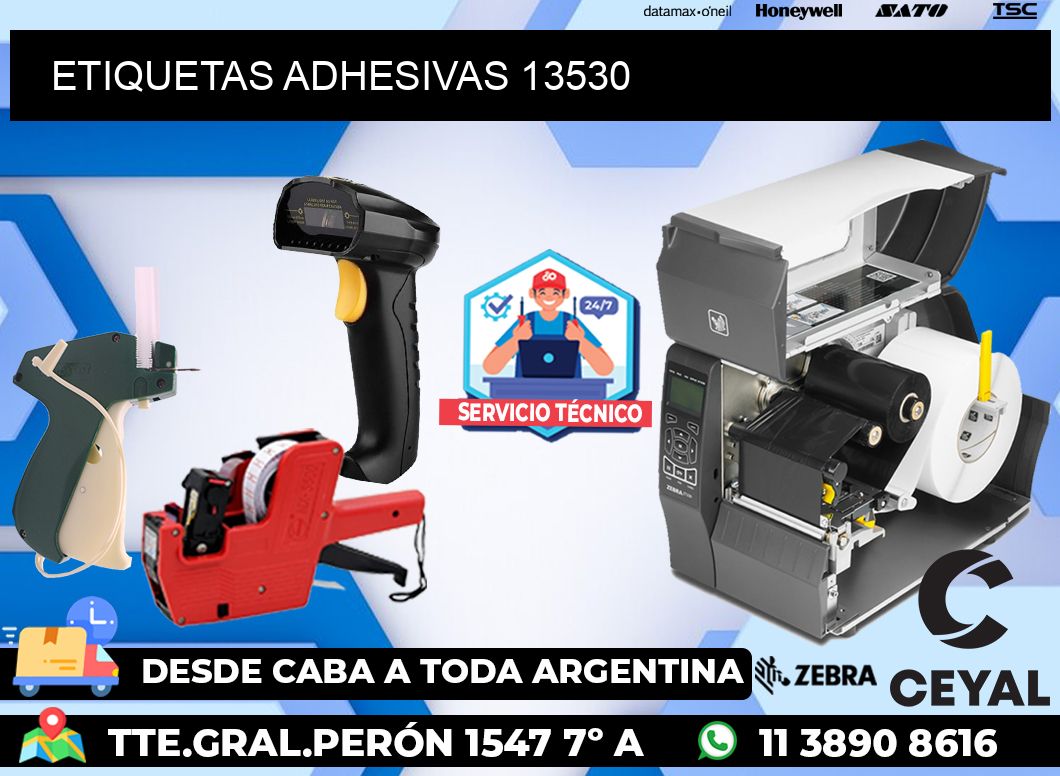 ETIQUETAS ADHESIVAS 13530