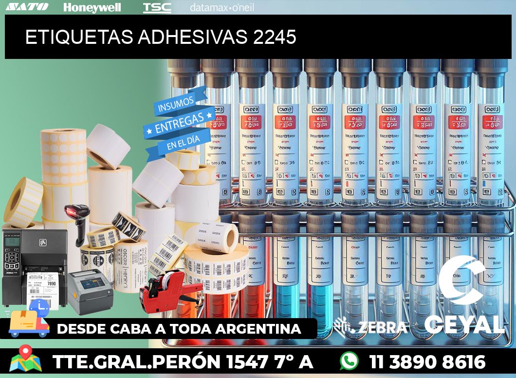 ETIQUETAS ADHESIVAS 2245